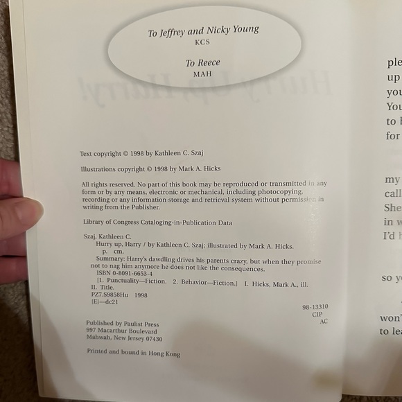 Hurry up, Harry! Children’s book! New! - Picture 2 of 9